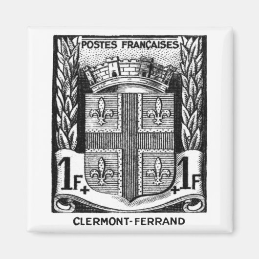 Wapen van Clermont-Ferrand Frankrijk Magneet (Voorkant)