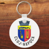 Wapen van Cluj-Napoca, Roemenië Sleutelhanger (Achterkant)