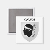 Wapen van Corsica Magneet (Voorkant / Achterkant)