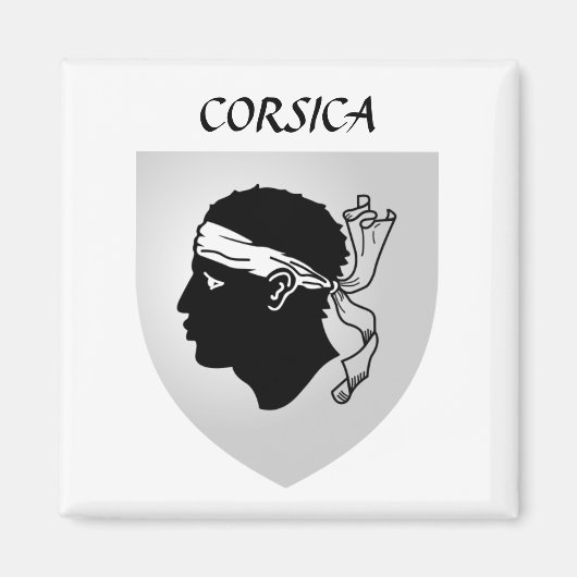 Wapen van Corsica Magneet (Voorkant)