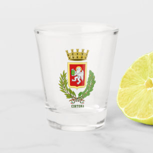 Wapen van Cortona, Italië Shot Glas