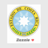 Wapen van Costa Rica (1840-1842) Sticker (Vel)