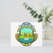 wapen van Costa Rica Briefkaart (Staand voorkant)