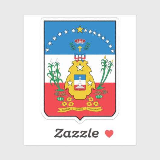 Wapen van Cruces, Cuba Sticker (Vel)