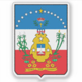 Wapen van Cruces, Cuba Sticker (Voorkant)