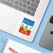 Wapen van Cruces, Cuba Sticker (Laptop met iPhone)