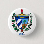 Wapen van Cuba Ronde Button 3,2 Cm (Voorkant)