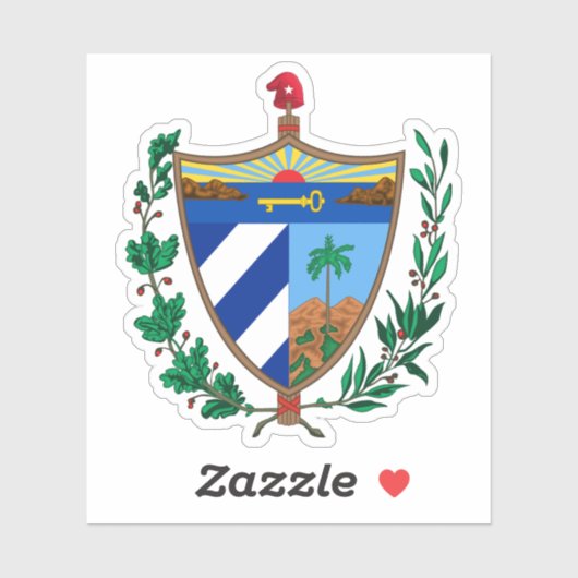 Wapen van Cuba Sticker (Vel)