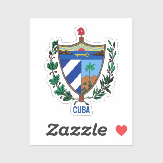 Wapen van Cuba Sticker (Vel)