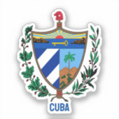 Wapen van Cuba Sticker (Voorkant)