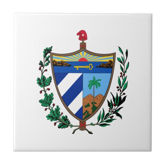 Wapen van Cuba Tegeltje (Voorkant)