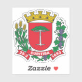 Wapen van Curitiba, Brazilië Sticker (Vel)