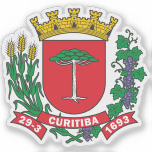 Wapen van Curitiba, Brazilië Sticker