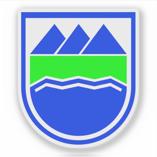 Wapen van Dalvíkurbyggð, eiland Sticker (Voorkant)