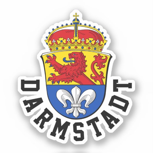 Wapen van Darmstadt, Duitsland Sticker (Voorkant)