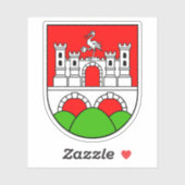 Wapen van Daruvar, Kroatië Sticker (Vel)