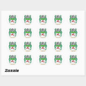 Wapen van Davitt Ronde Sticker (Vel)