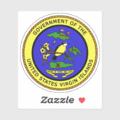 Wapen van de Amerikaanse Maagdeneilanden Sticker (Vel)