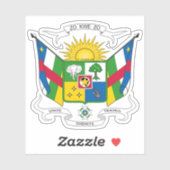 Wapen van de Centraal-Afrikaanse Republiek Sticker (Vel)