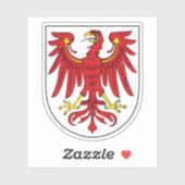 Wapen van de deelstaat Brandenburg, Duitsland Sticker (Vel)