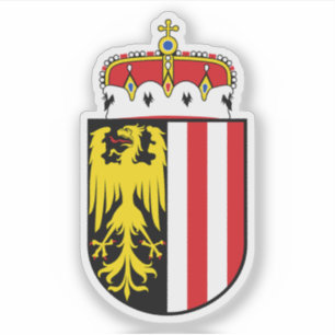 Wapen van de deelstaat Opper-Oostenrijk Sticker