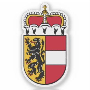 Wapen van de deelstaat Salzburg, Oostenrijk Sticker