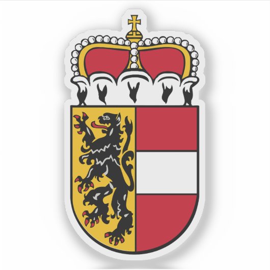 Wapen van de deelstaat Salzburg, Oostenrijk Sticker (Voorkant)