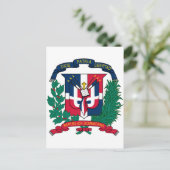 wapen van de Dominicaanse Republiek Briefkaart (Staand voorkant)