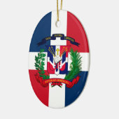 wapen van de Dominicaanse Republiek Keramisch Ornament (Links)