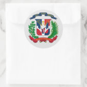 wapen van de Dominicaanse Republiek Ronde Sticker (Tas)