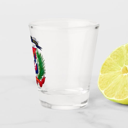 wapen van de Dominicaanse Republiek Shot Glas (Rechts)