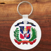 wapen van de Dominicaanse Republiek Sleutelhanger (Voorkant)