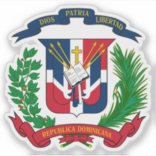 Wapen van de Dominicaanse Republiek Sticker