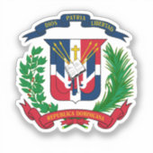 wapen van de Dominicaanse Republiek Sticker (Voorkant)