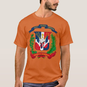Wapen van de Dominicaanse Republiek Vlag Dominica T-shirt