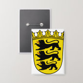 Wapen van de Duitse deelstaat Baden-Württemberg Button (Voorkant / Achterkant)