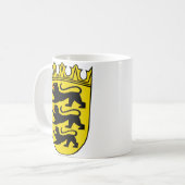 Wapen van de Duitse deelstaat Baden-Württemberg Koffiemok (Voorkant links)