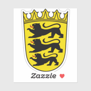 Wapen van de Duitse deelstaat Baden-Württemberg Sticker