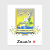 Wapen van de Duizend Eilanden, Indonesië Sticker (Vel)