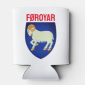 wapen van de Faeröer (DENEMARKEN) Blikjeskoeler (Achterkant)