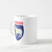 wapen van de Faeröer (DENEMARKEN) Koffiemok (Voorkant links)