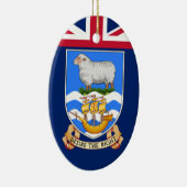 Wapen van de Falklandeilanden Keramisch Ornament (Rechts)