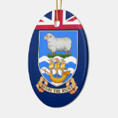 Wapen van de Falklandeilanden Keramisch Ornament (Links)