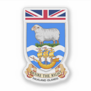 Wapen van de Falklandeilanden Sticker