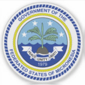Wapen van de Federale Staten van Micronesia Sticker (Voorkant)