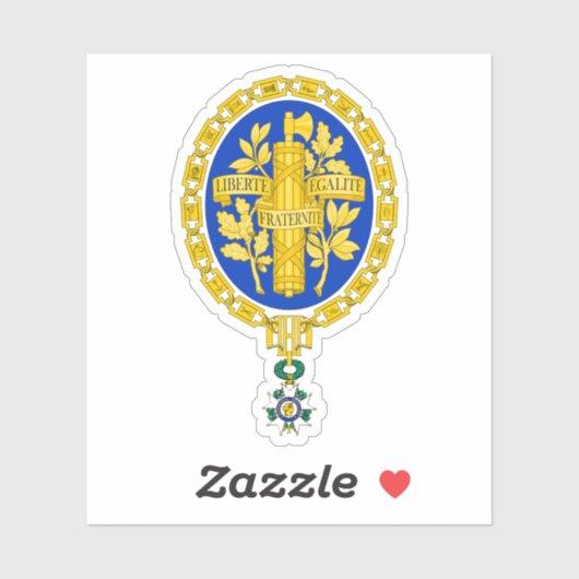 Wapen van de Franse Republiek Sticker (Vel)