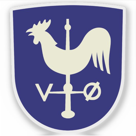 Wapen van de gemeente Albertslund Sticker (Voorkant)