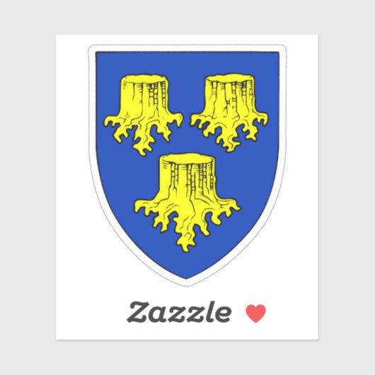 Wapen van de gemeente Allerød Sticker (Vel)