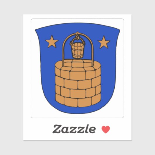 Wapen van de gemeente Brøndby Sticker (Vel)