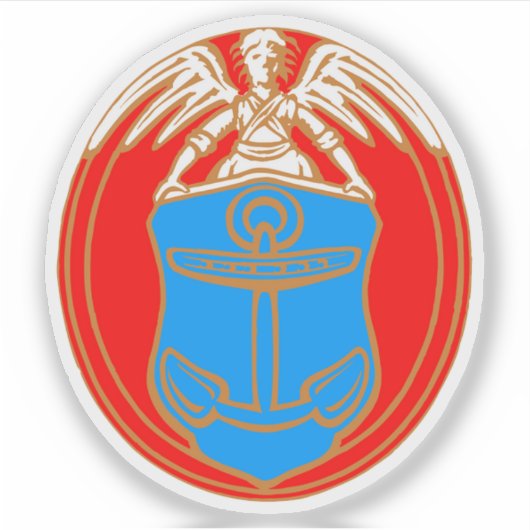Wapen van de gemeente Dragør Sticker (Voorkant)